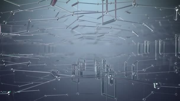 Fondo hexagonal abstracto, hermosa animación 3d bucle sin costuras. Full HD 1080, busque más opciones en mi cartera — Vídeo de stock