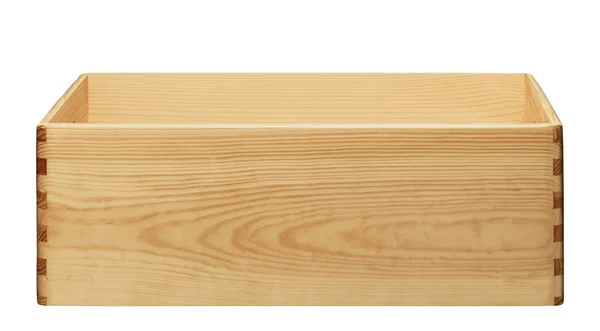 Пустой деревянный ящик — стоковое фото