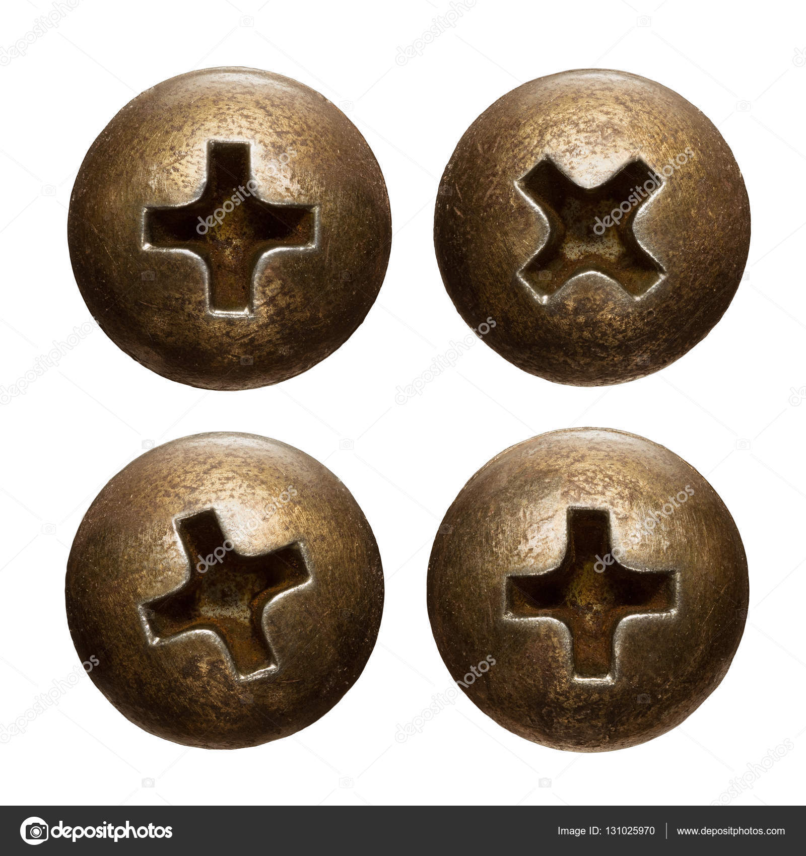 Oude Kruis vorm schroefkoppen ⬇ Stockfoto, rechtenvrije foto door © tuja66 131025970