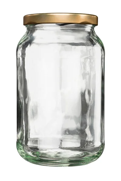 Vaso di vetro chiuso con coperchio — Foto Stock