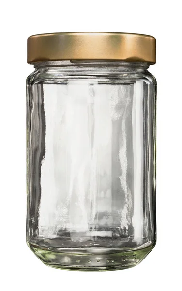 Vaso di vetro chiuso con coperchio — Foto Stock