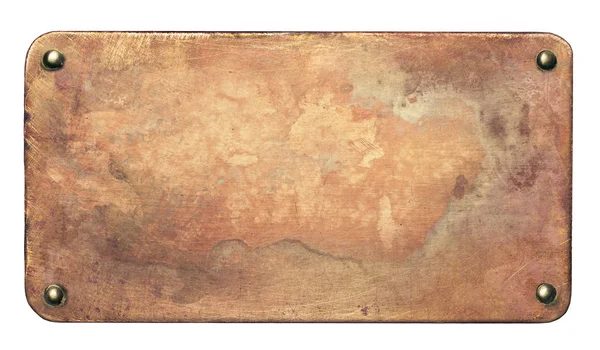 Alte Kupferplatte Hintergrund — Stockfoto