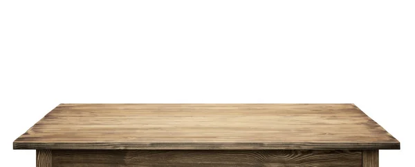 Elszigetelt rusztikus asztali — Stock Fotó