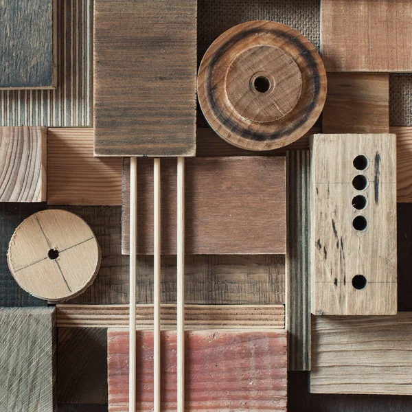Fondo de bloque de madera abstracto — Foto de Stock