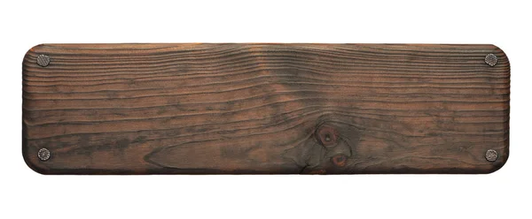 Rustieke houten bord met nagels — Stockfoto