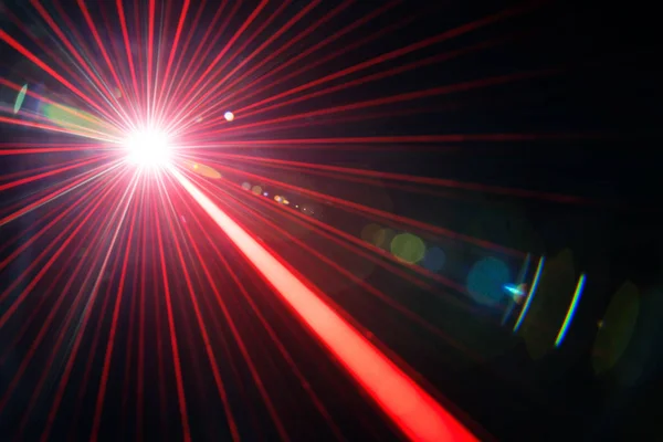 Efeito de luz do feixe laser — Fotografia de Stock