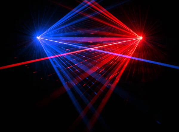 Efekt świetlny wiązki lasera Obrazek Stockowy