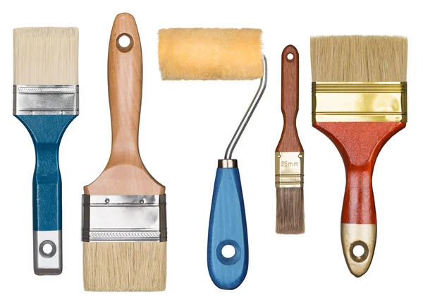 Paint brushes and roller Royalty Free Stock Photos