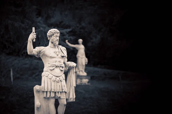 Статуя в парке во Флоренции — стоковое фото
