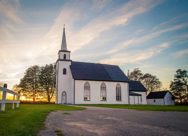 Wiejski kościół w Kanada — Zdjęcie stockowe