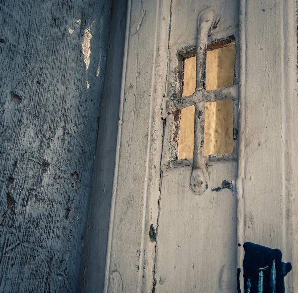 Wooden prison door — Stock Photo, Image