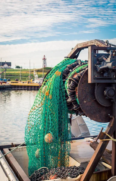 Fischernetz im Hafen — Stockfoto