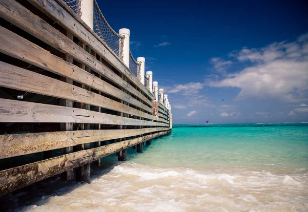 Wharf na Karibské moře — Stock fotografie