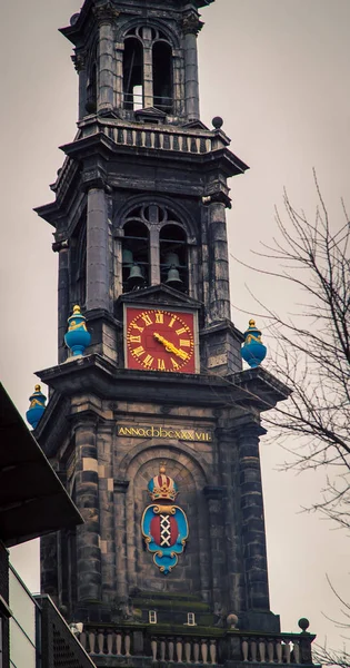 Torre dell'orologio Amsterdam — Foto Stock