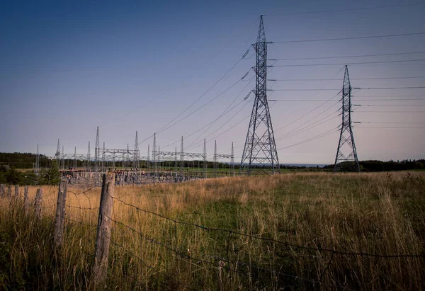 Fili idroelettrici quebec — Foto Stock