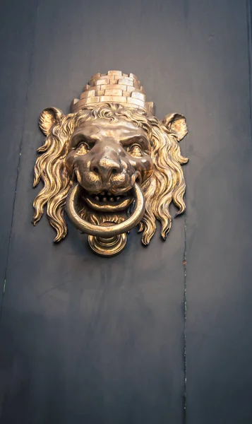 Porta do leão batedor barcelona — Fotografia de Stock