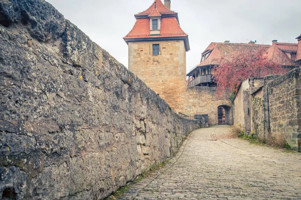 Wall at rothenburg germany — Stock Photo, Image