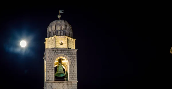 Torre e luna Dubrovnik — Foto Stock