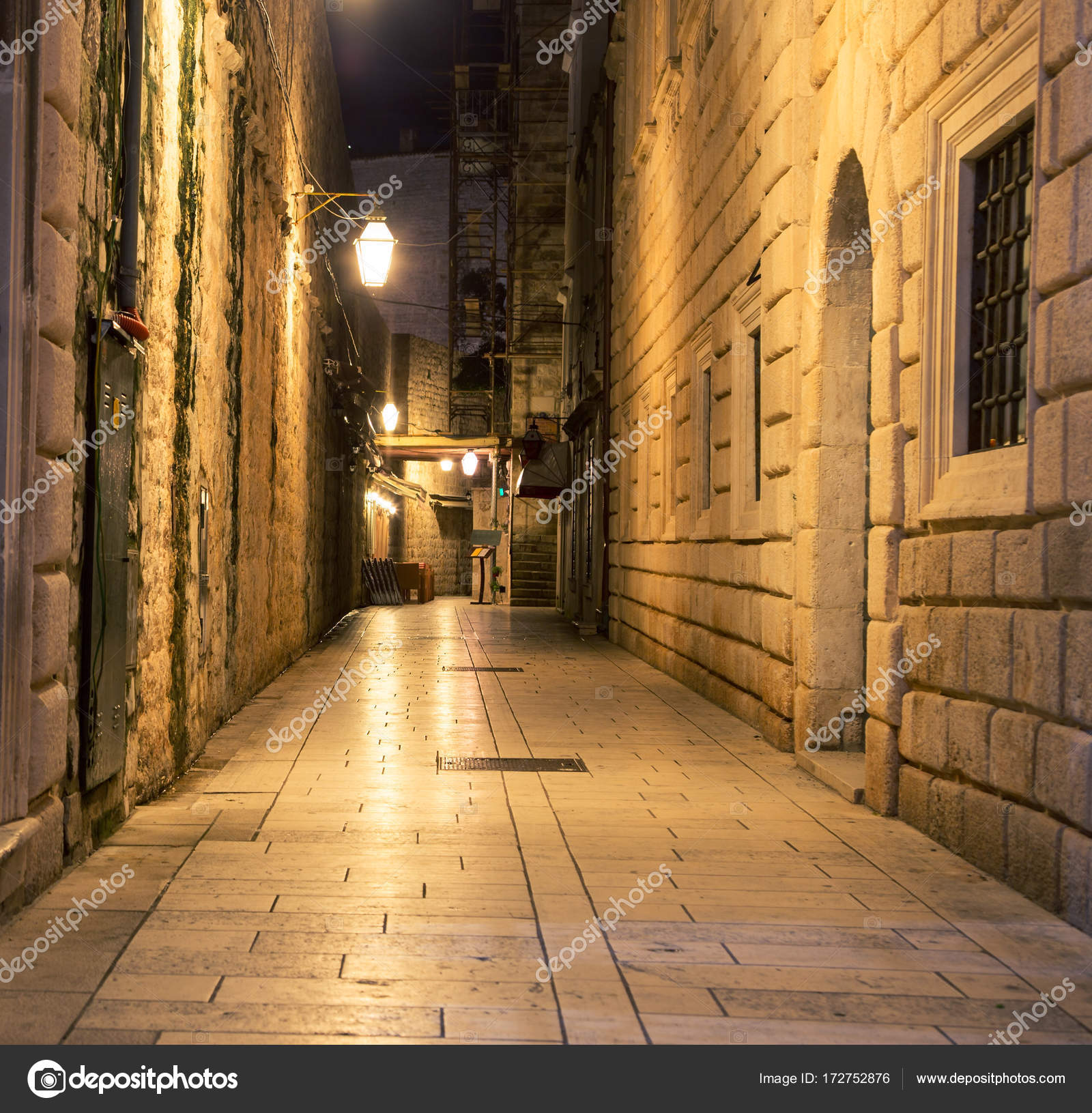 Alleyway Dubrovnik At Night Stock Photo C Rusty426 Alleyway Dubrovnik At Night Stock Photo C Rusty426