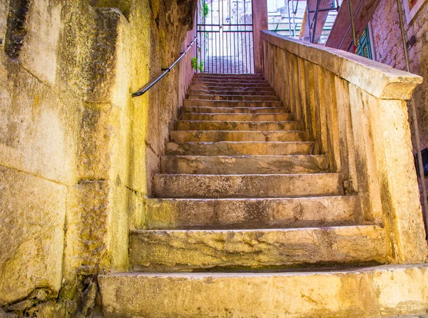 Escadas Antigas Dividir Croácia — Fotografia de Stock