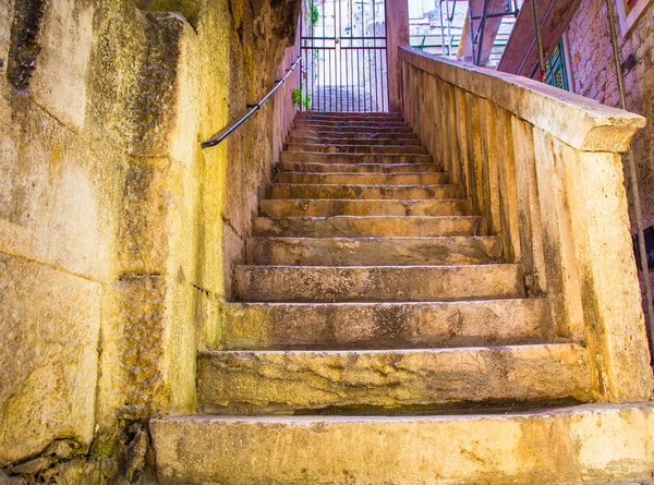 Ancient stairs split croatia
