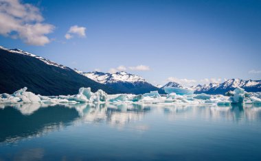 Buzdağları El Calafate Arjantin bir gölde