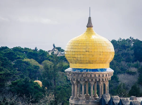 Egy Sárga Kupola Sintra Portugália Európában — Stock Fotó