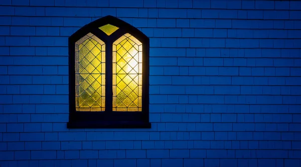 Pei Kilise Bir Pencerede Kızdırma — Stok fotoğraf