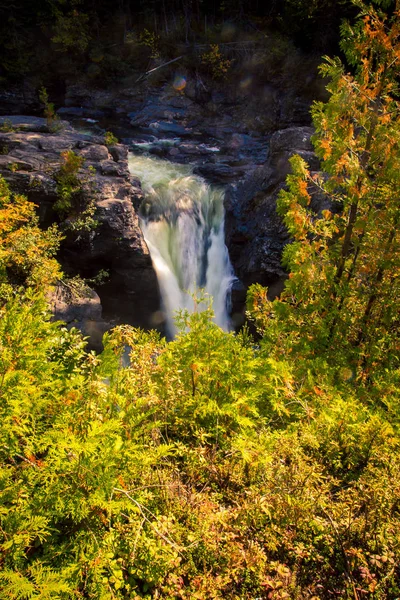 Vodopády Gaspe Quebeku Podzimu — Stock fotografie