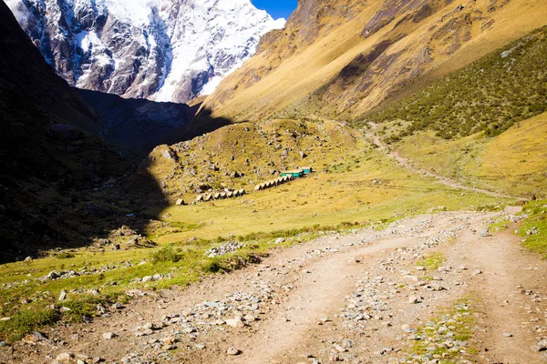 Percorso Pietra Montagna Perù — Foto Stock