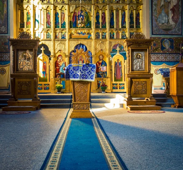 Interior Uma Igreja Sighetu Marmaiei — Fotografia de Stock