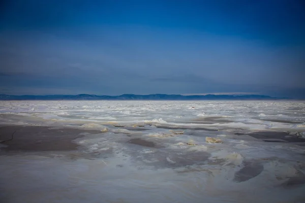 Congelado Lawrence Seaway Quebec — Fotografia de Stock