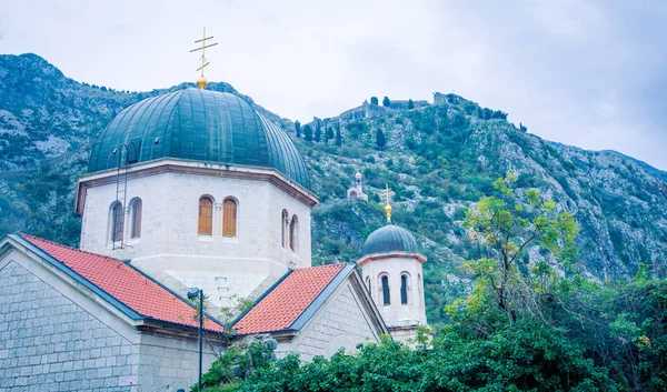 Kuppel Der Kirche Kotor Montenegro — Stockfoto