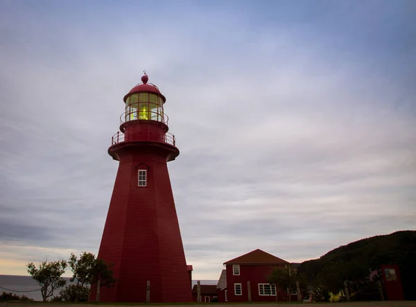 ケベック州の赤灯台 — ストック写真