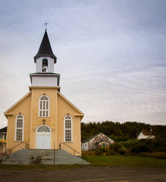 Drewniany Kościół Quebec — Zdjęcie stockowe