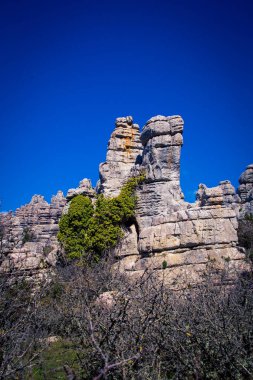 El Torcal oluşumları Antequera İspanya