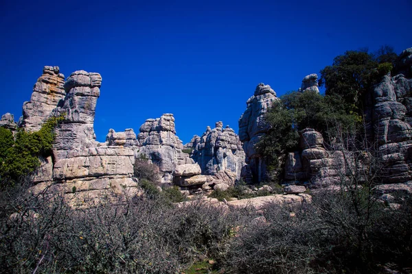 Torcal Formace Antequera Španělsko — Stock fotografie