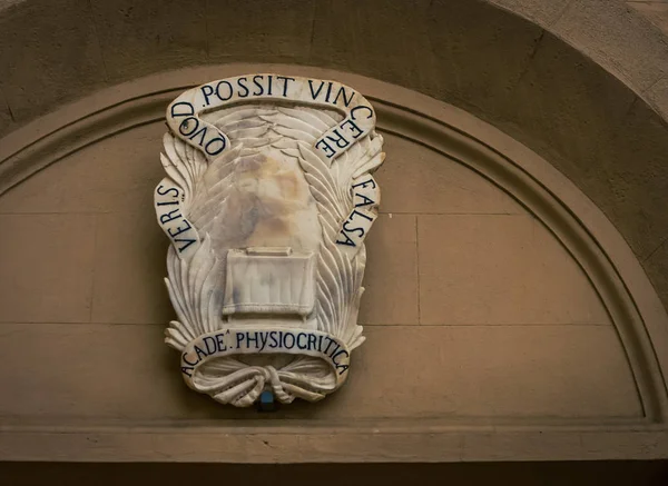 Emblem Byggnad Siena — Stockfoto