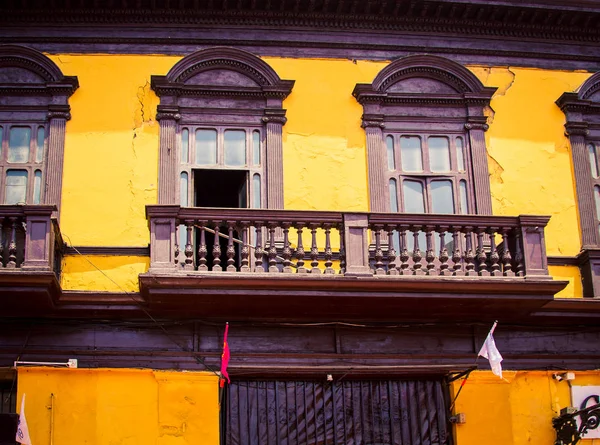 Varanda Madeira Peru — Fotografia de Stock