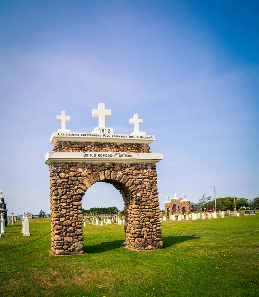 Arco Mattoni Ingresso Cimitero — Foto Stock