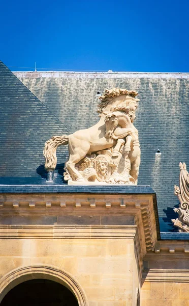 Άγαλμα Αλόγου Στο Παρίσι — Φωτογραφία Αρχείου