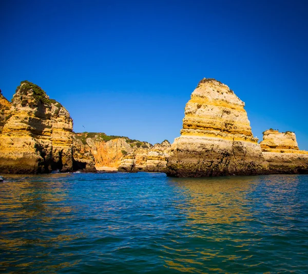 Formação Rochas Lagos Portugal — Fotografia de Stock