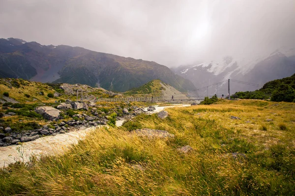 Fiume Una Valle Nuova Zelanda — Foto Stock