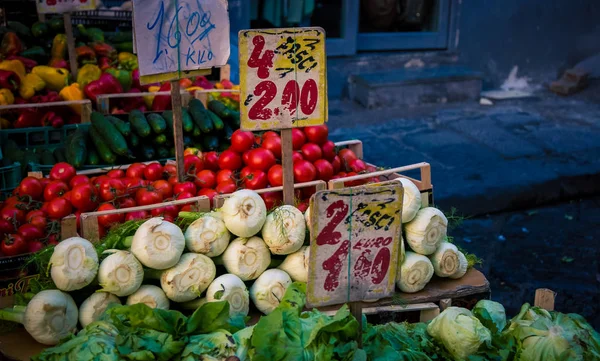 Fresh Vegetables Market Naples — Stock Photo, Image