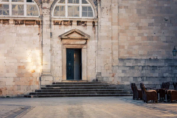 Entrance Church Dubrovnik — Stock Photo, Image