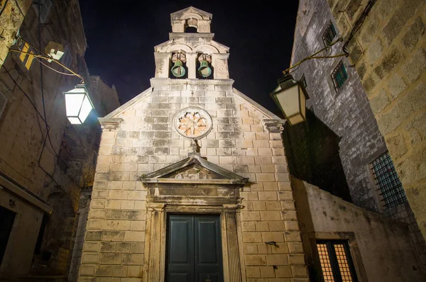 Igreja Pedra Noite Dubrovnik — Fotografia de Stock