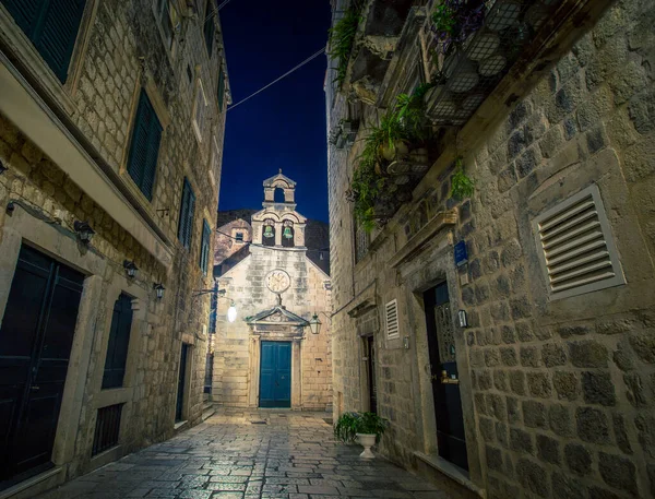 Igreja Pedra Noite Dubrovnik — Fotografia de Stock