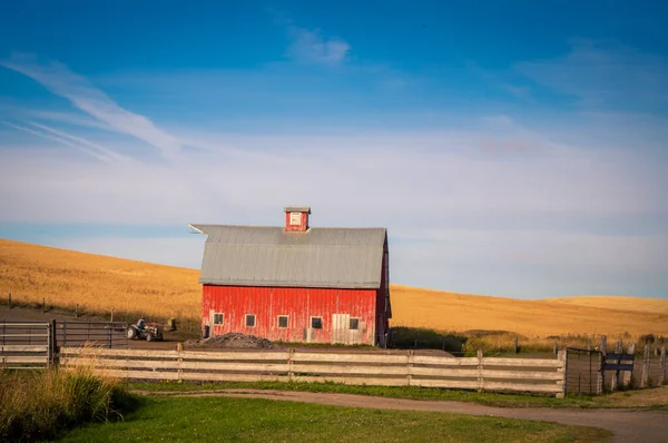 Red Barn Rural United States — Stock Photo, Image