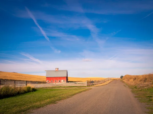 Red Barn Rural United States — Stock Photo, Image