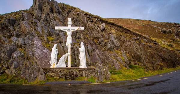 Religieus Standbeeld Dingle Ierland — Stockfoto